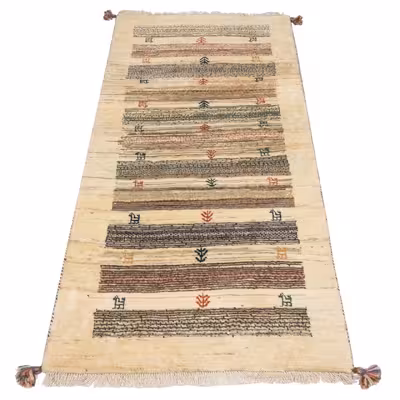 گبه دستباف کناره طول یک متری سی پرشیا کد 122487