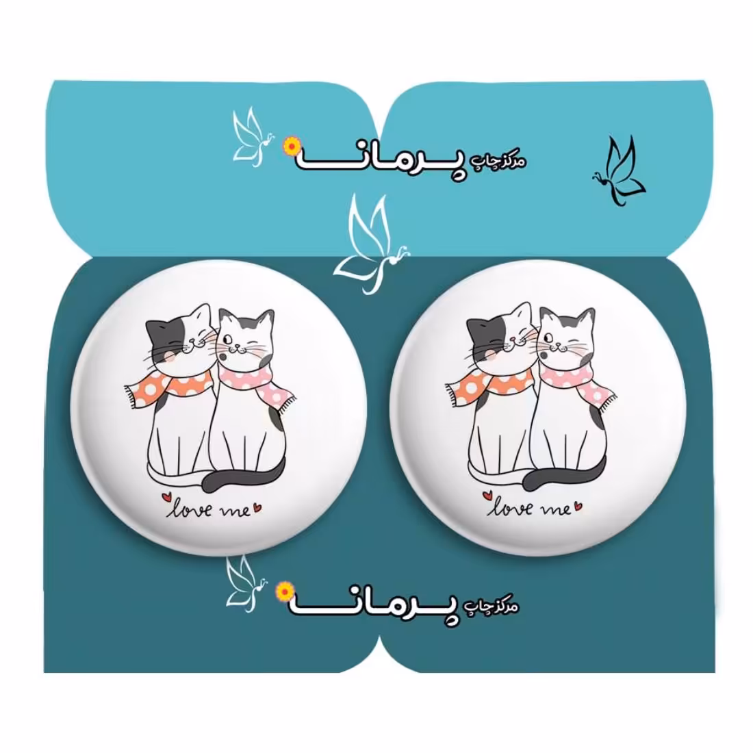 پیکسل پرمانه طرح گربه کد pm2n.4228 مجموعه 2 عددی