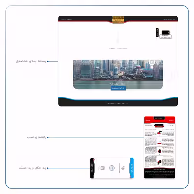 برچسب پوششی ماهوت مدل Shanghai City مناسب برای تبلت سامسونگ Galaxy Tab A 10.1 2016 T580