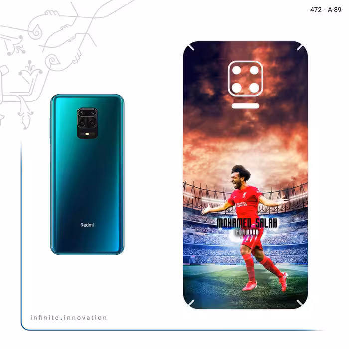 برچسب پوششی ماهوت مدل Mohammad Salah مناسب برای گوشی موبایل شیائومی Redmi Note 9S