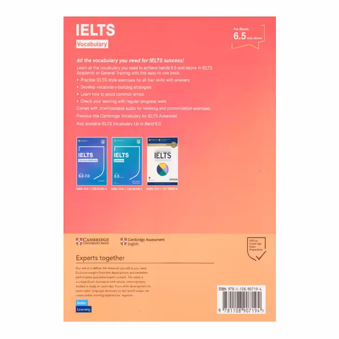 کتاب IELTS Vocabulary 6.5 اثر Pauline Cullen انتشارات الوندپویان