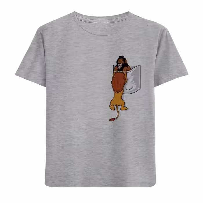 تی شرت آستین کوتاه بچگانه مدل شیر F862