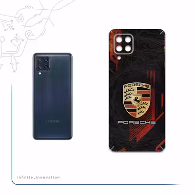 برچسب پوششی ماهوت مدل Porsche-Logo مناسب برای گوشی موبایل سامسونگ Galaxy M32