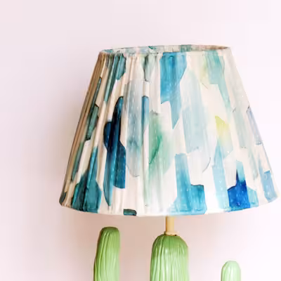 آباژور رومیزی مدل دستساز طرح کاکتوس