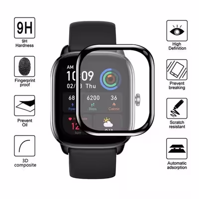 محافظ صفحه نمایش کروکودیل مدل C-PWM مناسب برای ساعت هوشمند امیزفیت Amazfit GTS 4 Mini