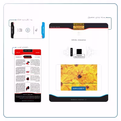 برچسب پوششی ماهوت مدل Yellow-Flower مناسب برای تبلت سامسونگ Galaxy Tab A 8.0 2019 T290