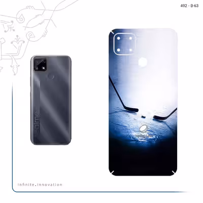 برچسب پوششی ماهوت مدل Ice hockey مناسب برای گوشی موبایل ریلمی C25s