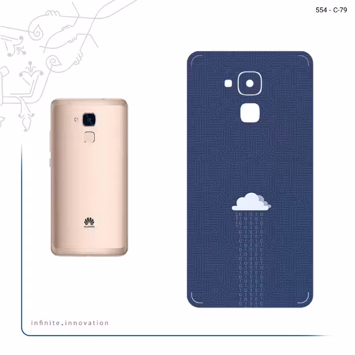 برچسب پوششی ماهوت مدل Minimal Data Cloud مناسب برای گوشی موبایل هوآوی Gt3