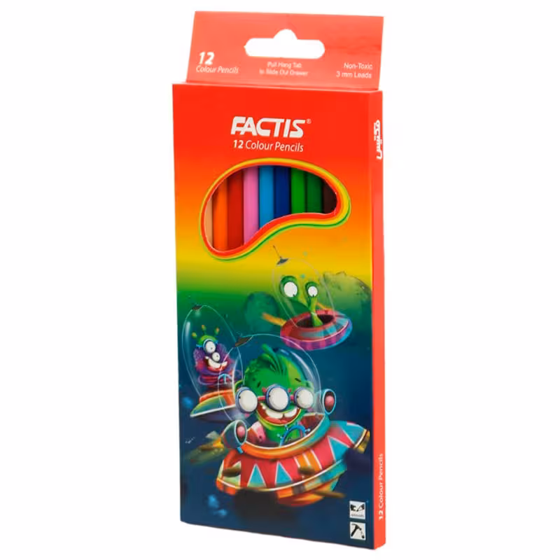 مداد رنگی 12 رنگ فکتیس Factis F07112212