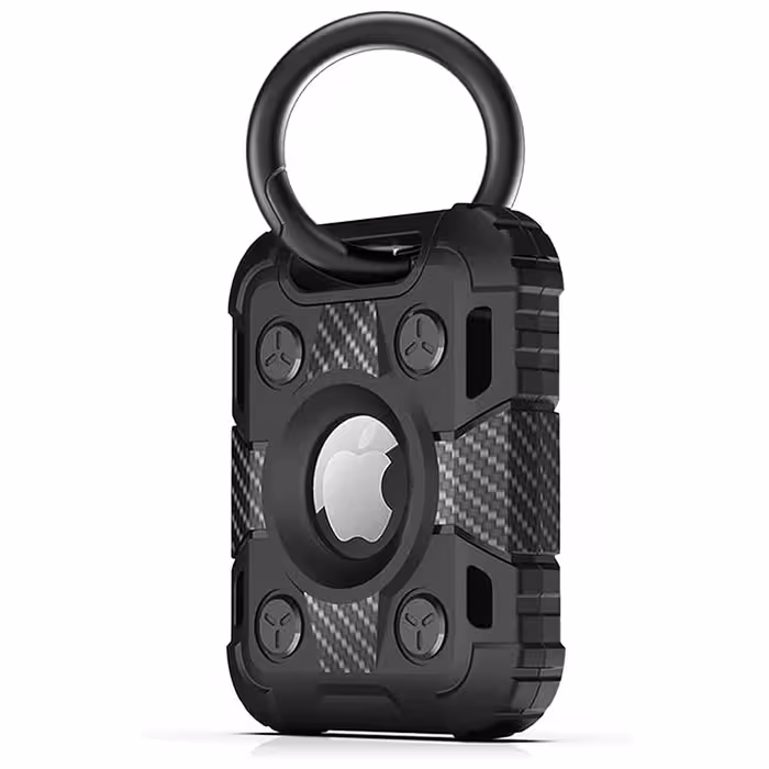 کاور ردیاب شخصی ایرتگ Airtag Case with Key Ring, Full-Body Shockproof AirTags Holder