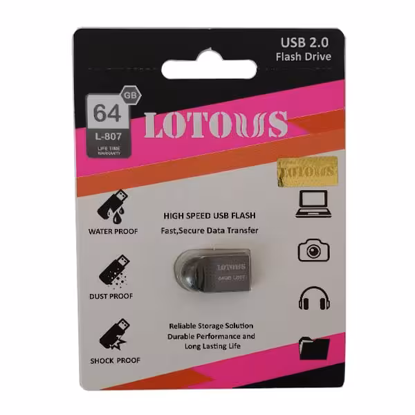 فلش مموری لوتوس مدل L-807 ظرفیت 64 گیگابایت