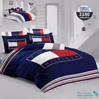روتختی طرح Tommy Hilfiger دو نفره برند Turkaz کد 2180