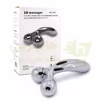 ماساژور صورت دستی 3D massager سه بعدی دو غلطکه