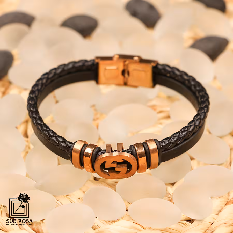 دستبند دو تکه چرمی 150-14347