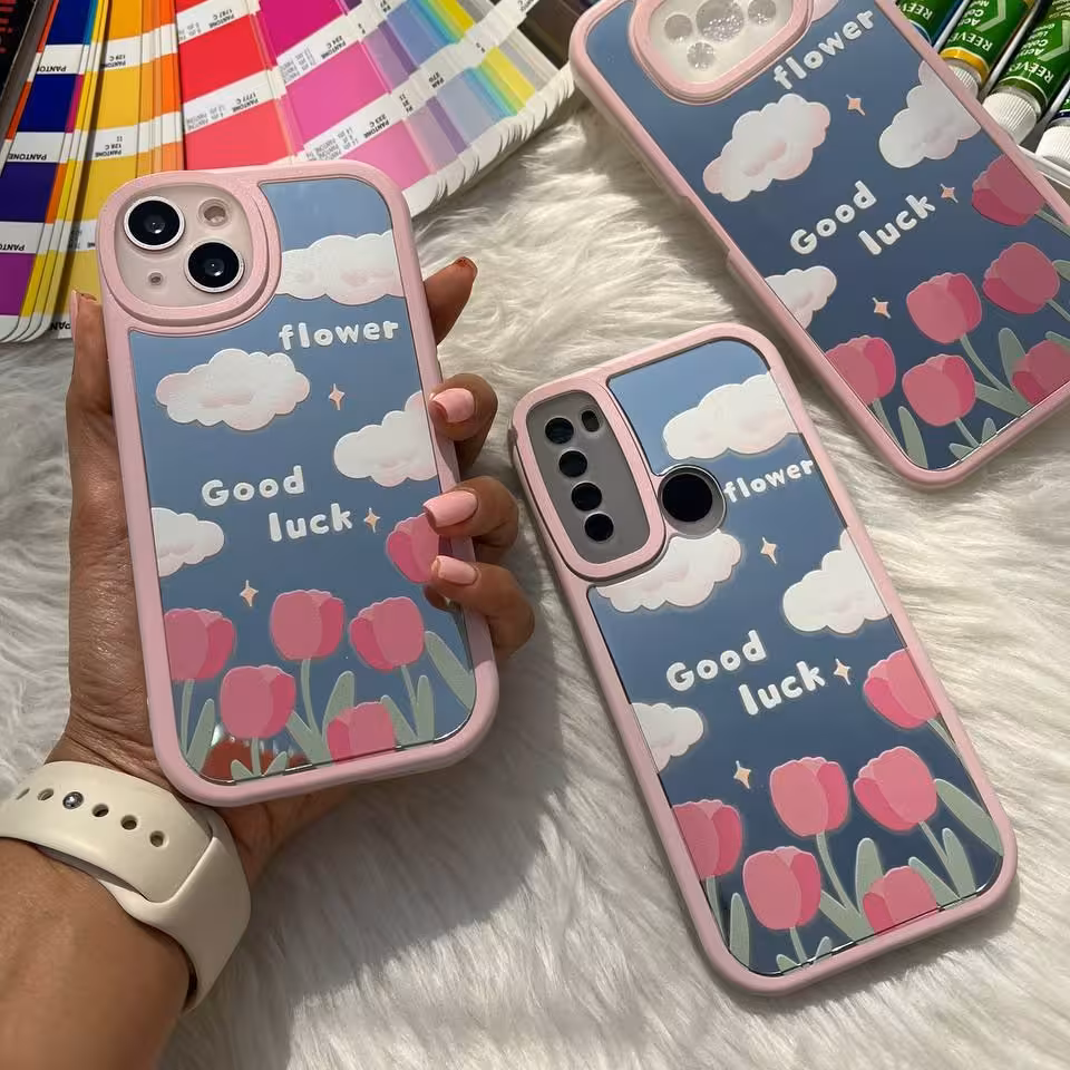 گل لاله آینه ای آینه نشکن آیفون  سامسونگ  شیائومی