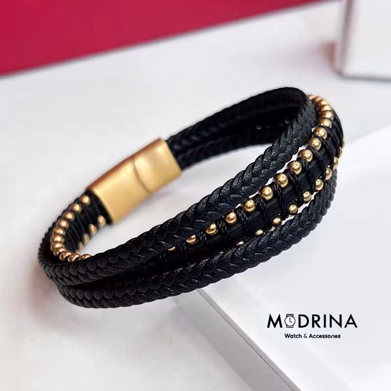 دستبند مردانه بالنسیگا رزگلد (Balenciaga)