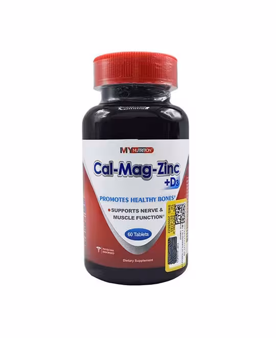قرص کلسیم منیزیم و زینک و ویتامین D3 مای نوتریشن 60 عددی