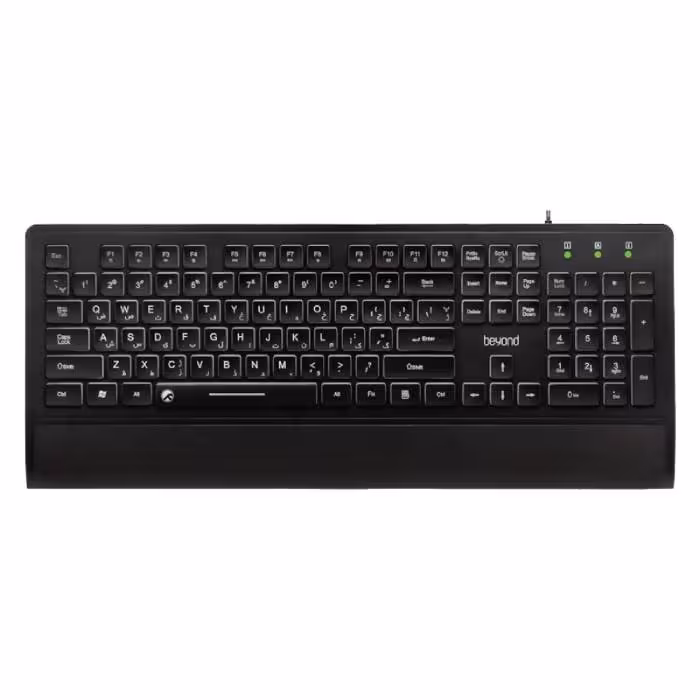 قیمت کیبورد باسیم گیمینگ بیاند مدل BK-7210 BackLight White