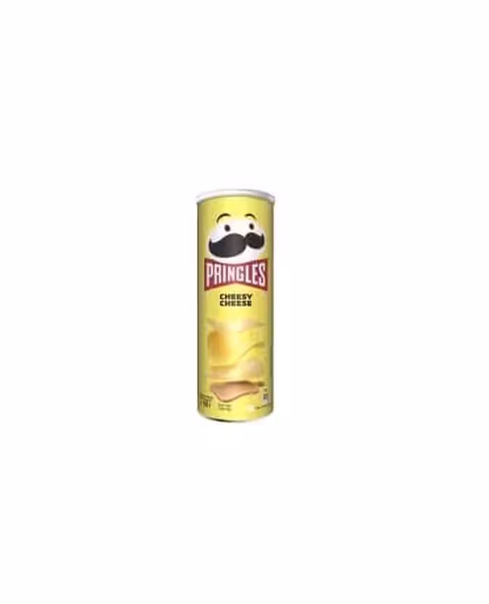 چیپس پرینکلس PRINGLES باطعم CHEESY CHEESE وزن 165 گرم