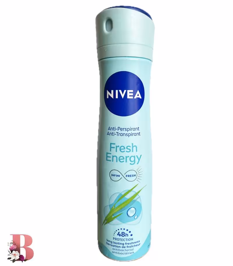 اسپری ضد تعریق زنانه نیوا مدل Fresh Energy حجم 150 میلی لیتر | Nivea Fresh Energy 48h women spray 150ml
