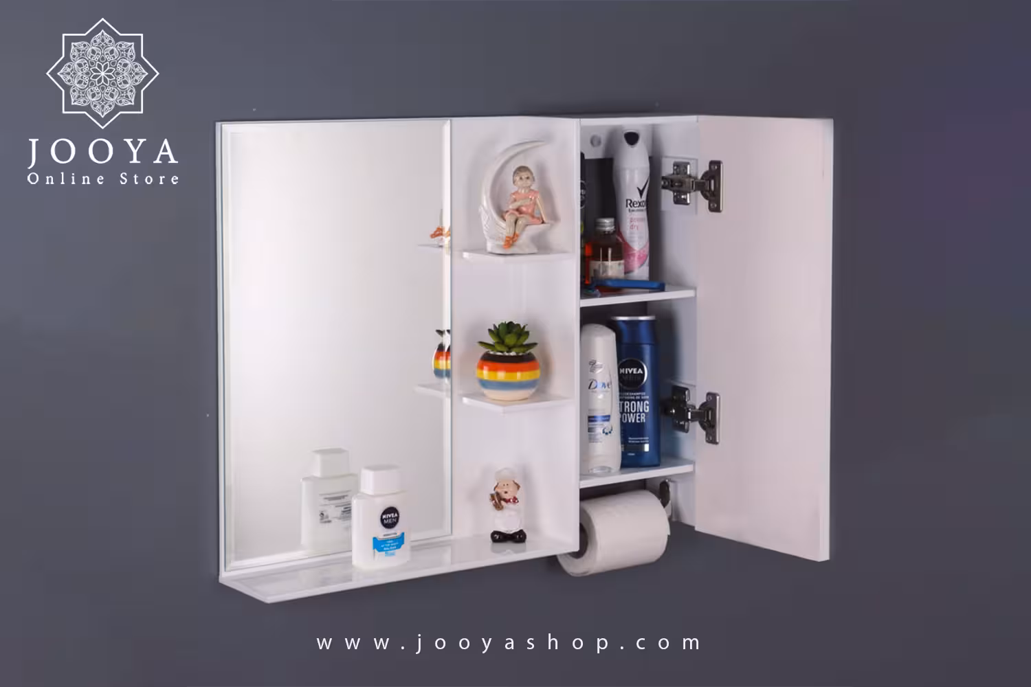 ست آینه و باکس سرویس بهداشتی دلفین مدل 1024