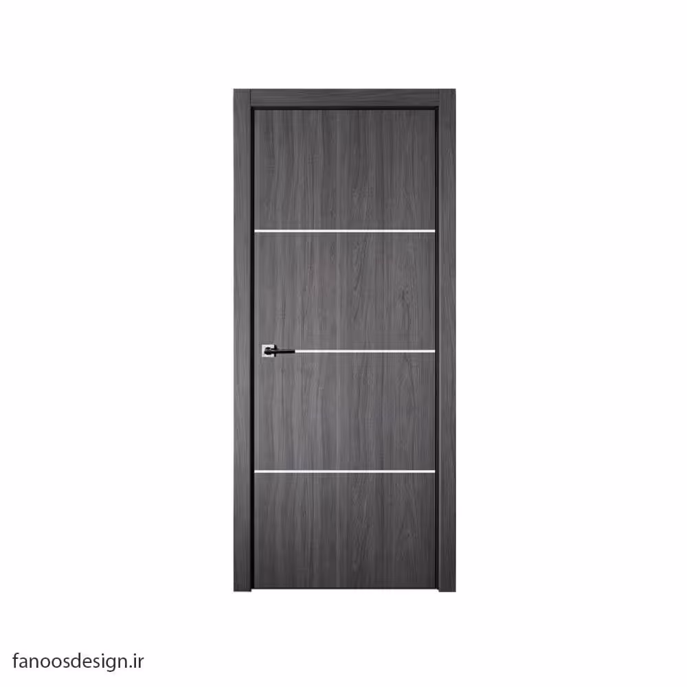 درب اتاق خواب با روکش PVC دودی کد 1042