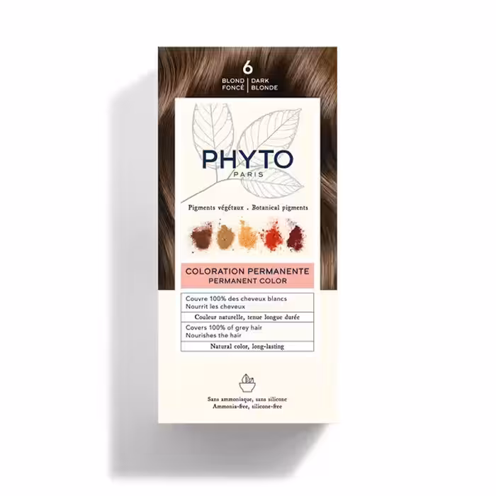 رنگ مو فیتو Phyto بلوند تیره 6 بدون آمونیاک 6 Blond Fonce