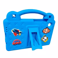 استند فانتزی استیکر دار | تبلت سامسونگ Tab A9 (X110-X115) / آبی