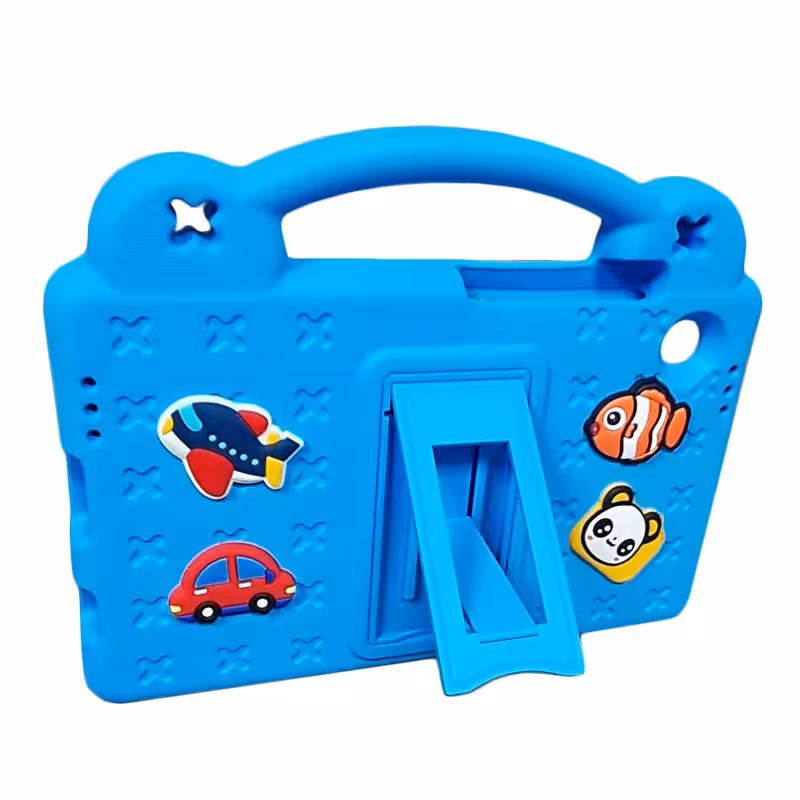 استند فانتزی استیکر دار | تبلت سامسونگ Tab A9 (X110-X115) / آبی