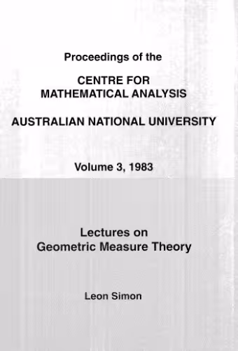 خرید و دانلود نسخه کامل کتاب Lectures on geometric measure theory