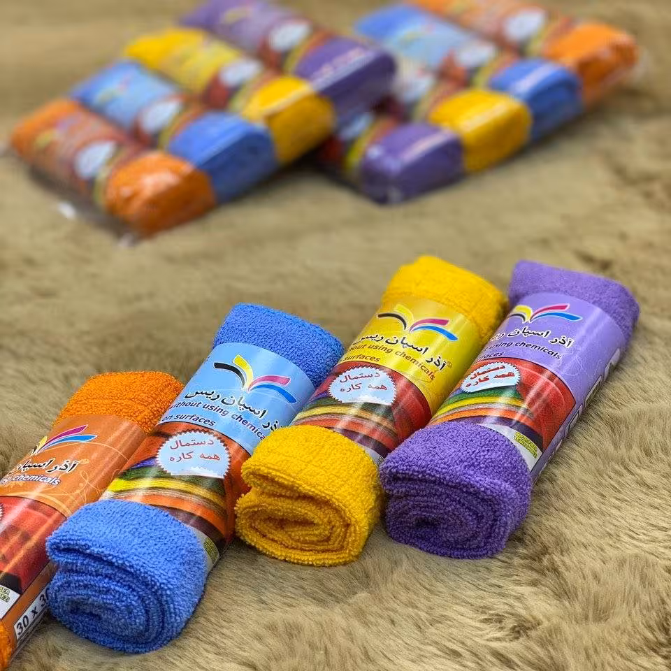 دستمال نظافت میکروفایبر اسپان مدل جادویی 30*40