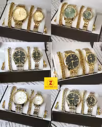 ست ساعت زنانه و مردانه  الگانس و زیورآلات