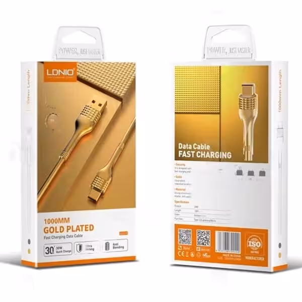 کابل شارژر الدینیو سیم گرد مدل LS651 micro