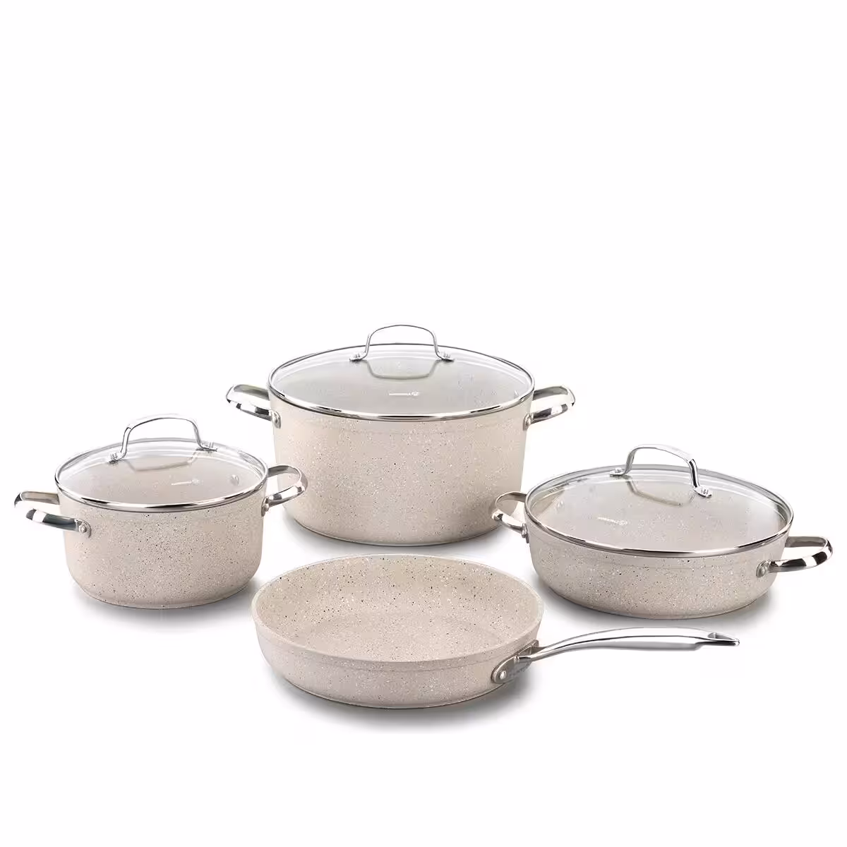 سرویس قابلمه 7 پارچه نچسب و نسوز برند کرکماز اصل ترکیه مدل Granita A1272