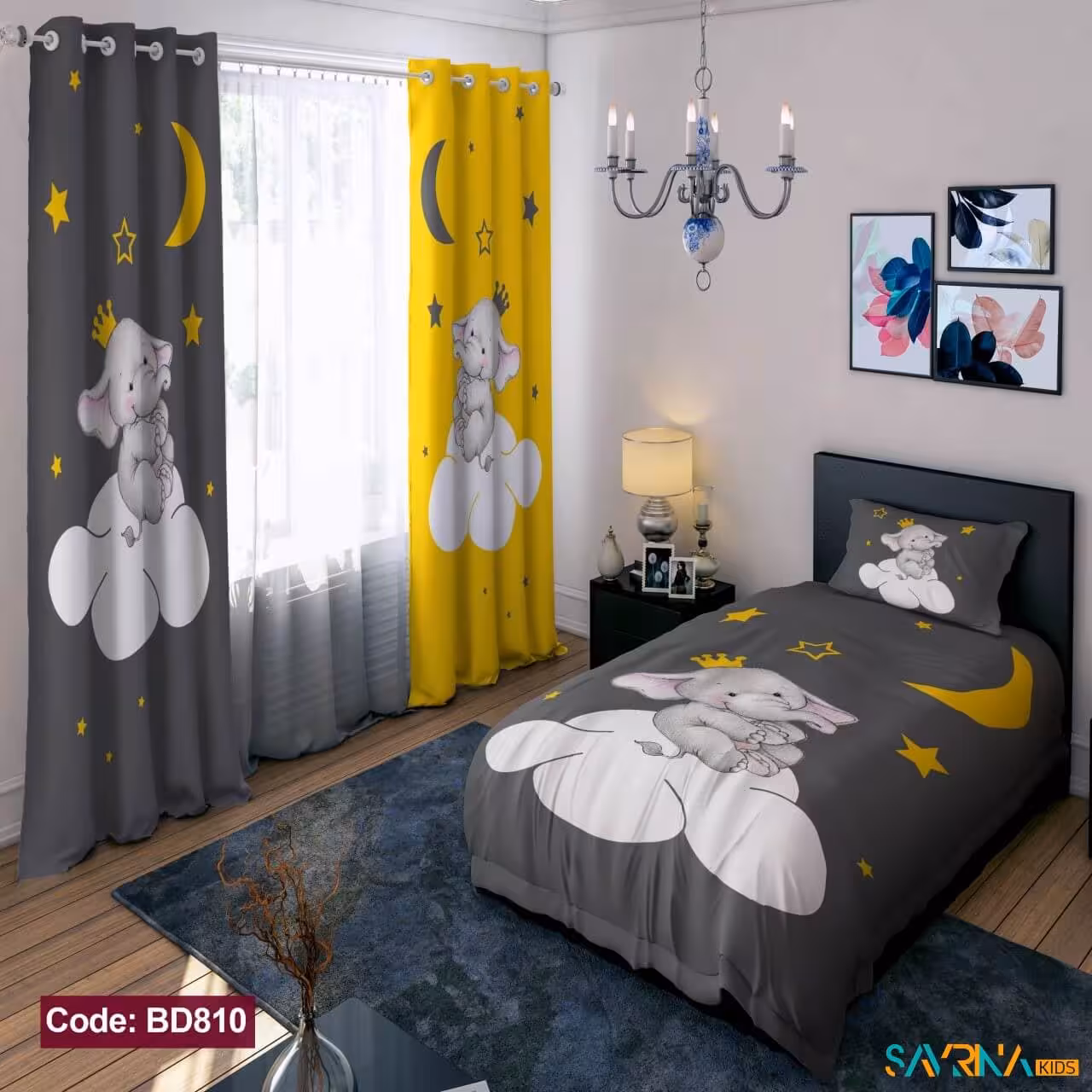 ست اتاق خواب طرح فیل ملکه کد BD810