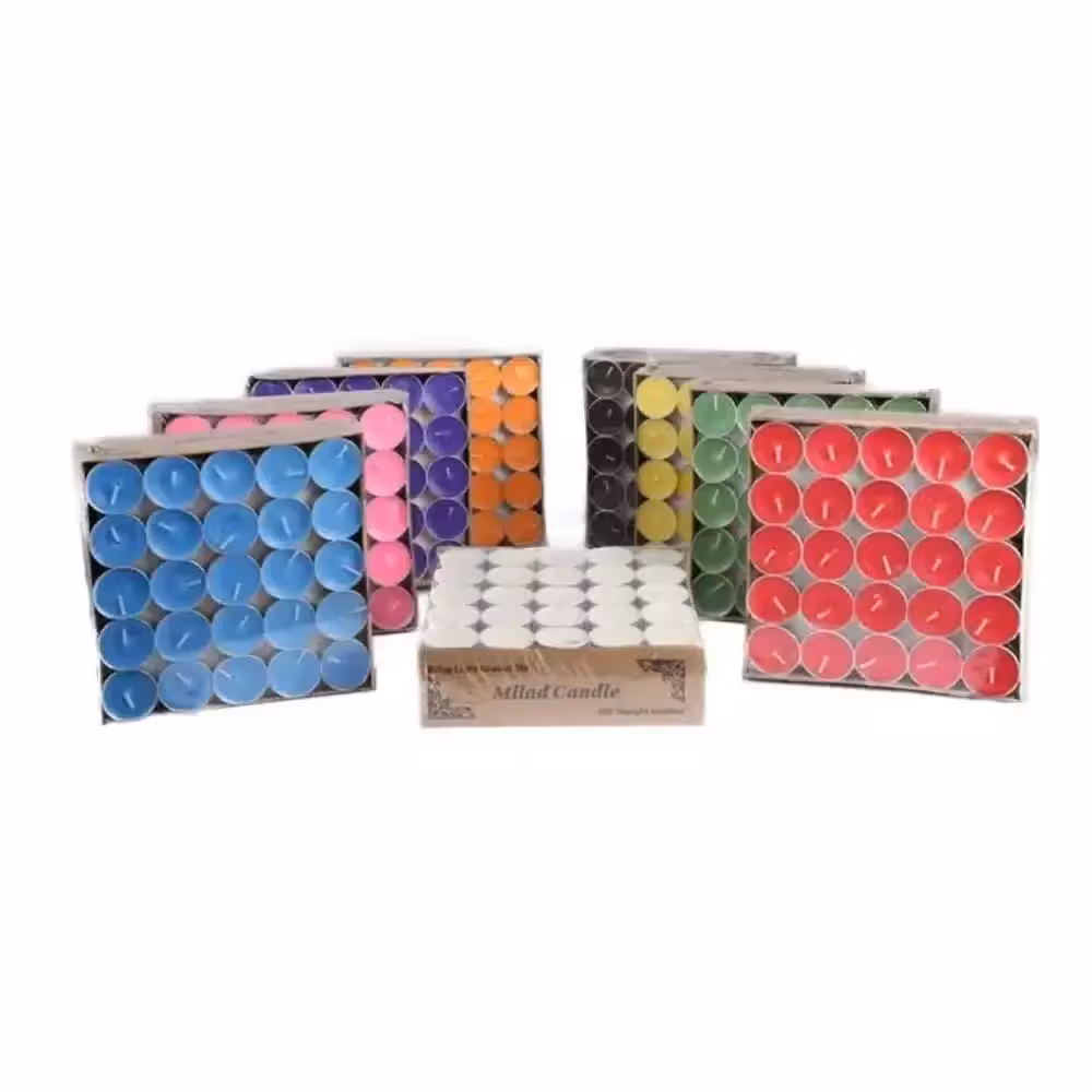 شمع وارمر 100 عددی رنگی