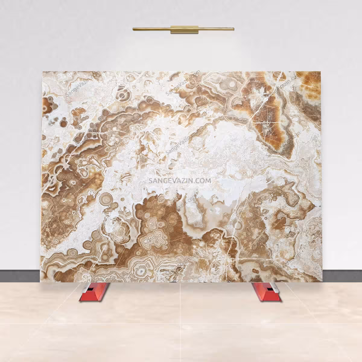 سنگ اسلب مرمر قهوه ای