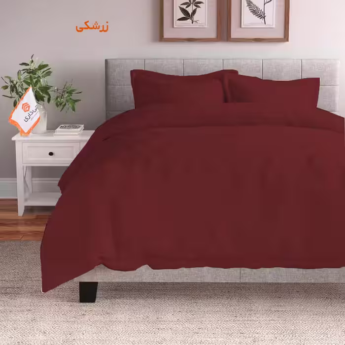 سرویس روتختی کاوری چیداری زرشکی دو نفره چهار تکه