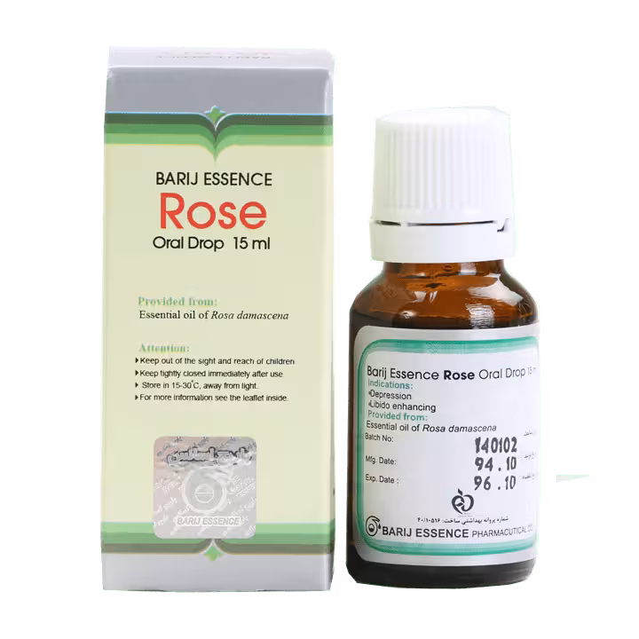 قطره گل سرخ باریج اسانس | Rose Oral Drop Barij