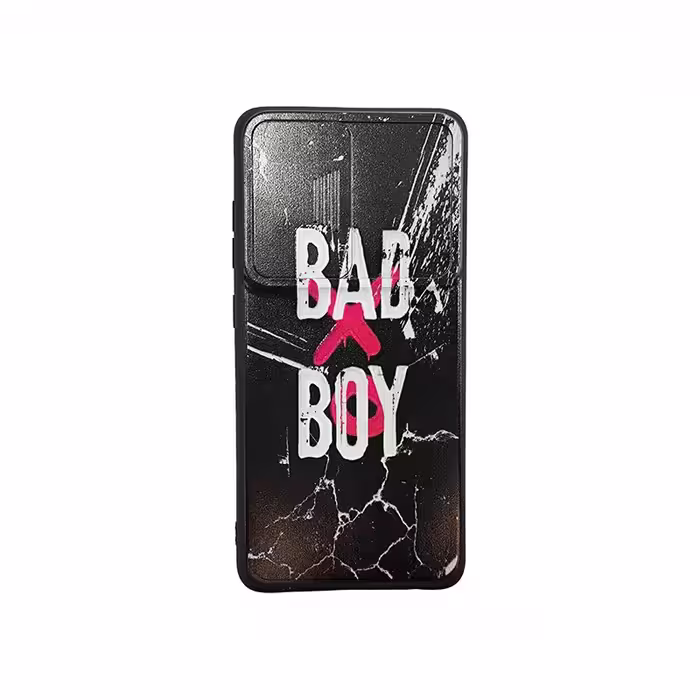 محافظ قاب گوشی سامسونگ A52/A52S طرح دار BAD BOY محافظ لنز کشویی