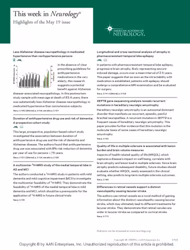 خرید و دانلود نسخه کامل کتاب Neurology Volume 72(20) May 19, 2009