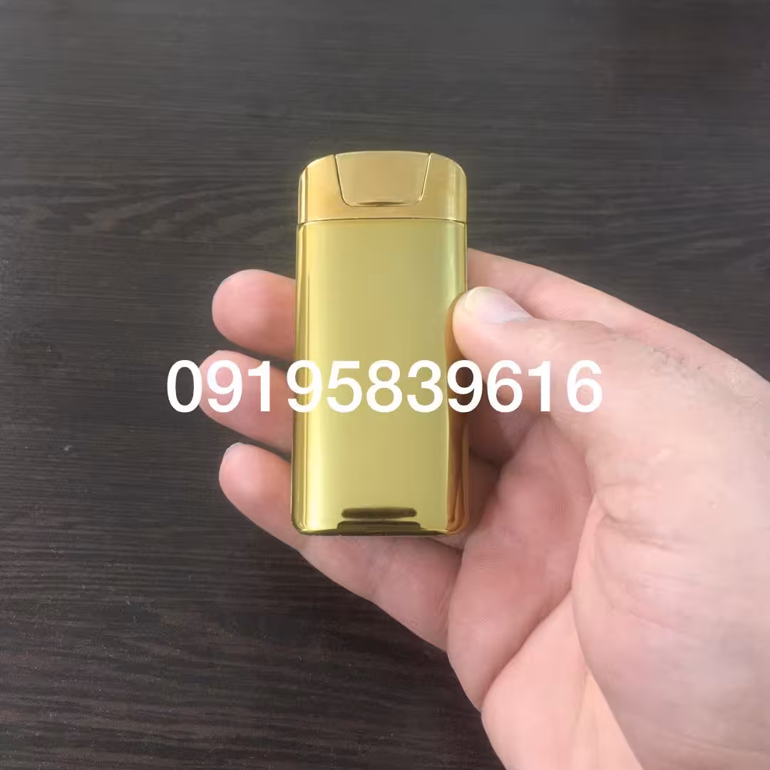 فندک روکش طلا همراه با جعبه و شناسنامه با امکان حک اسم