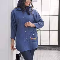 مانتو اسپرت زنانه شانتون مدل مانتو اسپرت زنانه فری سایز تا 46 ارسال رایگان در بوتیک آیسا