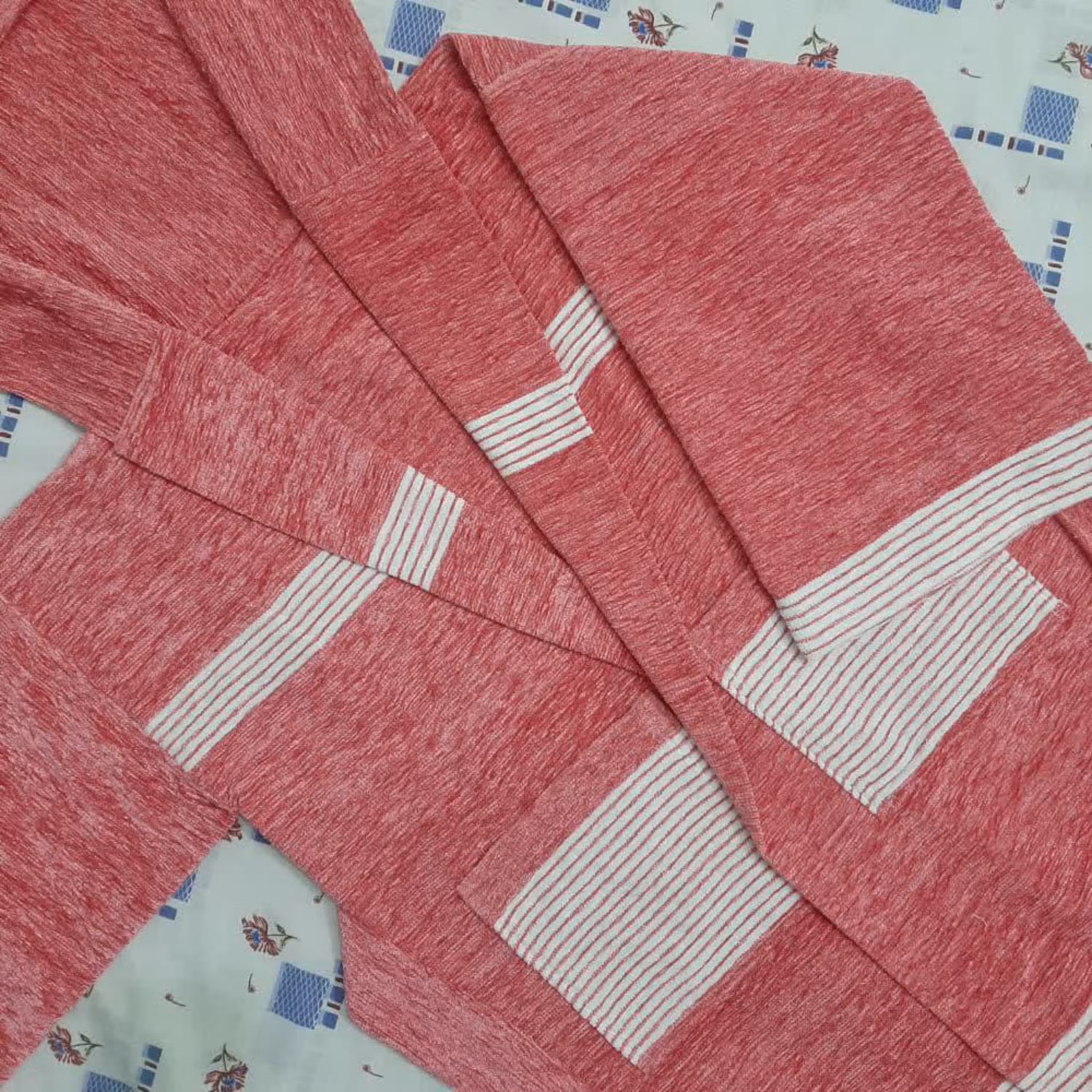 تن پوش حمام دستباف از نخ شنل با آب گیری بالا،رنگ به سلیقه و با اندازه های مشتری 