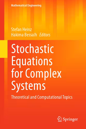 خرید و دانلود نسخه کامل کتاب Stochastic Equations for Complex Systems: Theoretical and Computational Topics