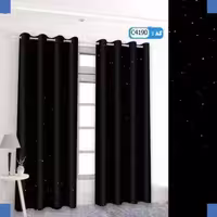 پرده تصویری طرح مشکی برند پرنا