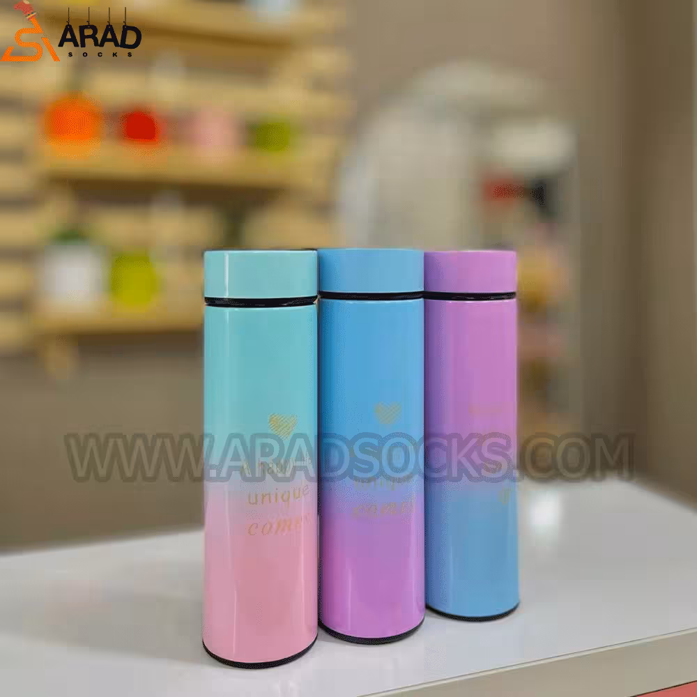 فلاسک فانتزی استیل دو رنگ