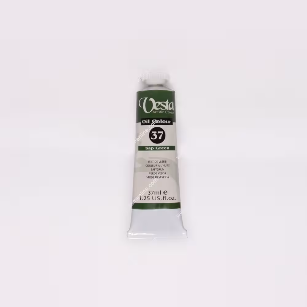 رنگ روغن 37 میل تکرنگ وستا مدل Sap Green 37
