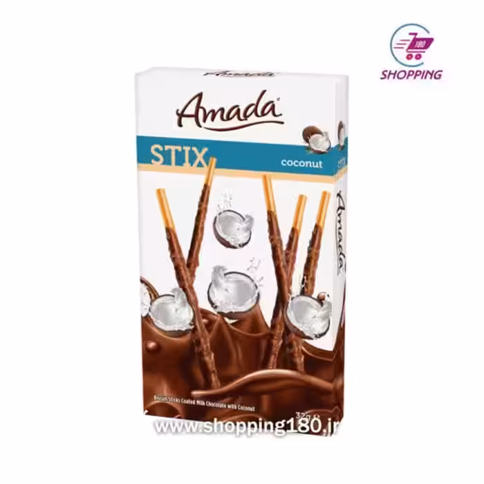 چوب شور شکلاتی و نارگیلی بیسکولاتا 32 گرم