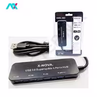 هاب USB3.0 چهار پورت X-NOVA با سری USB-A مدل X840